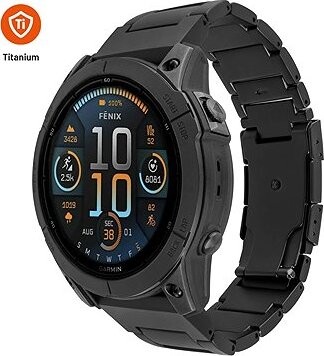FIXED titánový na Garmin QuickFit 22 mm, čierny