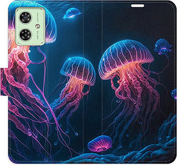 iSaprio Flip puzdro Jellyfish pre Motorola Moto G54 5G/G54 5G Power Edition