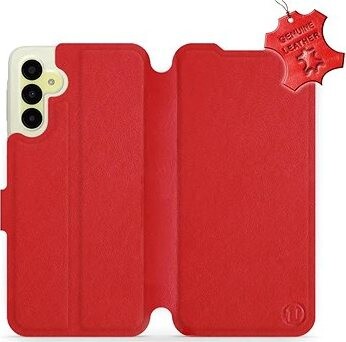 Mobiwear flip kožené pre Samsung Galaxy A15/A15 5G – Červené – L_RDS