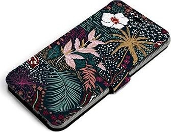 Mobiwear Flip puzdro na Realme 8 5G – VP13S Temná flóra