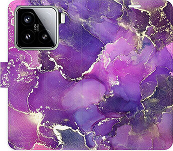 iSaprio Flip puzdro Purple Marble pre Xiaomi 15