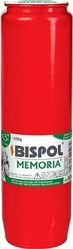 BISPOL cintorínska sviečka Memoria červená 108 h