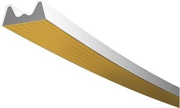 Trelleborg tesnenie TLT do okien a dverí, profil K 6 B, 9 × 4 mm, biele, 2 × 3 m