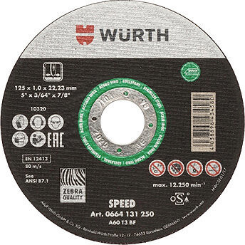 WÜRTH Rezný kotúč Speed Plus 115 × 22,2 × 1 mm