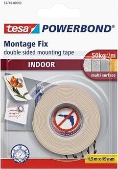 -Montážna obojstranne lepiaca penová páska 55740, vnútorná, 1,5 m x 19 mm