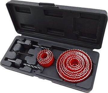 EXTOL PREMIUM vrtáky vykružovacie korunkové, 12 priemerov ∅ 19 – 76 mm, 8801606