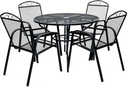 ROJAPLAST Set záhradného nábytku ZWMT-51 záhradný stôl 1 + 4 záhradné stoličky ZWMC-31