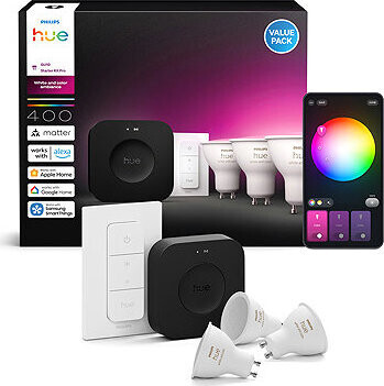 Philips Hue White and Color Ambiance 5 W GU10 Starter Kit PRO