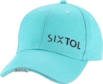 SIXTOL Šiltovka s LED svetlom B-CAP 25 lm, nabíjacia, USB, univerzálna veľkosť tyrkysová