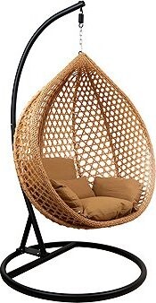 HOUSELAND Závesné kreslo Bliss XL béžové