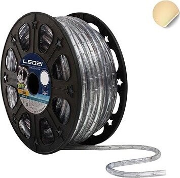 BTNeon LUXY LED svetelný had 50 m, farba svetla teplá biela + napájacia sada