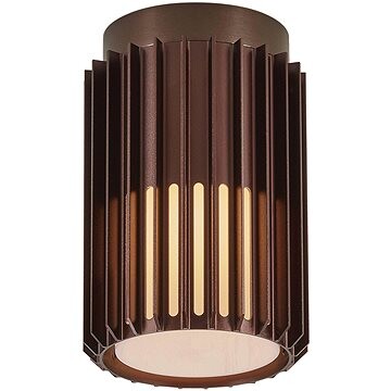 Nordlux Odolné vonkajšie svietidlo Aludra IP54, 124 × 188 mm, E27, 15 W, hnedé