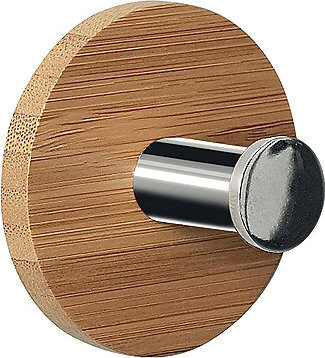 Spirella drevený háčik na uteráky PUNT – Round, bambus, samolepiaci, priemer 50 mm