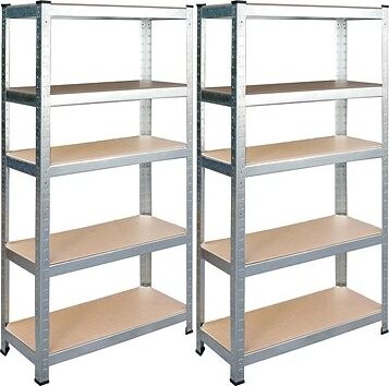 Humberg Kovový úložný regál sca 2 ks. 180 × 90 × 40 cm HR-812