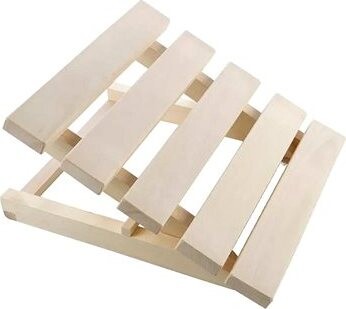 ELIGA Podhlavník do sauny drevený, 400 × 370 mm, plynule nastaviteľný