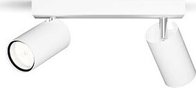 Philips Idris bodové kúpeľňové svietidlo 2×, GU10, 5 W, bez zdroja, 24 cm, IP44, biele