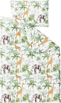 TEXTILOMANIE Bavlnené obliečky AFRICA biele 70 × 90 cm/140 × 200 cm