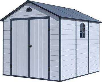 G21 Domček záhradný Boston 670 – 241 × 278 cm, svetlo sivý