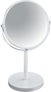 Spirella kozmetické zväčšovacie zrkadlo Sydney, biela oceľ, so stojanom