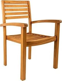 DOPPLER Stolička záhradná, stohovateľná TAMAN 4 teak