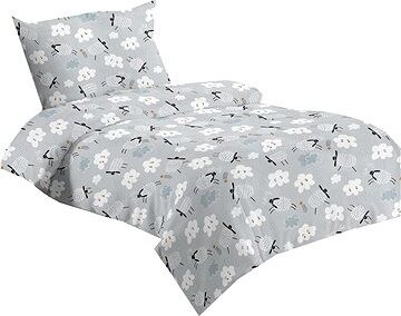 Jahu Obliečky mikrovlákno 140 × 200 + 70 × 90 cm – Ovečka sivá