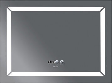 MIXXUS Zrcadlo s LED osvětlením, protizamlžovací funkcí a regulací jasu, MR01-80×60 Light