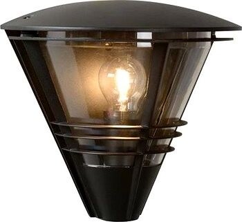 Lucide 11812/01/30 – Vonkajšie nástenné svietidlo LIVIA 1× E27/60 W/230 V čierne IP44