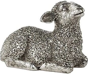 LENE BJERRE Semina Ovečka ležiaca strieborná, 9 × 6 cm