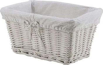 Comapctor prútený úložný košík Toledo s čalúnením 38 × 25 × v. 20 cm