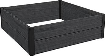 KETER – Záhon vyvýšený Maple Square, drevoplast, 106 x 106 x 32 cm, sivý