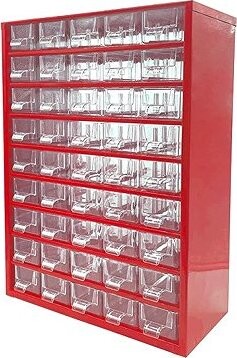 TOKOZ Zásuvkový organizér 09/45S – RAL 3002, červený