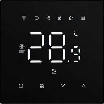 AVATTO WT410 3A Water Heating Matter over WiFi Thermostat Black