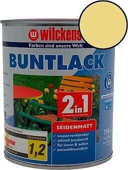 Wilckens Vodou riediteľná univerzálna akrylátová matná farba 2 v 1 žltá, WI.12411500050