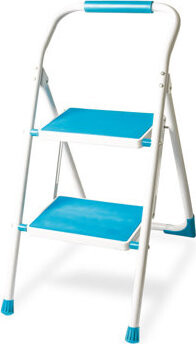 PROFI TOOLS Schodíky do domácnosti 2× 1 priečka, modré JZ919-2B