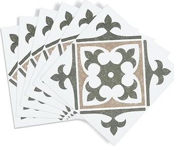 D-c-fix Samolepiace PVC kachličky Nadia sivozelené 6 ks