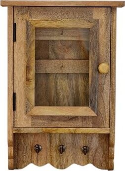 LAKŠMI Skrinka na kľúče Devi 35 × 50 × 10 cm, mangové drevo