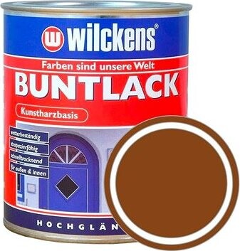 Wilckens Syntetická vrchná farba vysoký lesk Buntlack Hochglaezend 750 ml, svetlo hnedá
