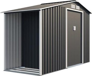 IWHome Domček záhradný LUCIFER A 3,53 m2 antracit 195 × 278 × 127 cm