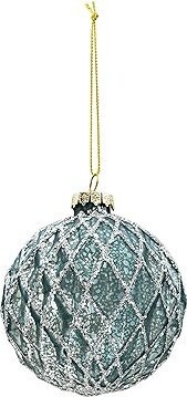 CLAYRE & EEF Vianočná ozdoba so zdobením, modro-zelená sieť