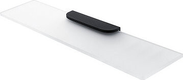 Nimco Polica do kúpeľne a sprchy 60 cm – sklo čierna Nikau NKC-30091B-60-90
