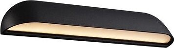Nordlux Vonkajšie nástenné LED svietidlo Front, 360 × 68 × 68 mm, 12 W, 850 lm, čierne