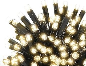 LAALU Vianočná svetelná reťaz TEPLÁ BIELA 5 m – PROFI – spojovacia