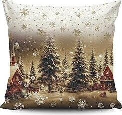 Forbyt Zasněžená krajina CYH6019R 40 × 40 cm, vánoční