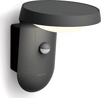 Philips Tyla IR vonkajšie nástenné LED svietidlo so senzorom 9 W 820 lm antracit