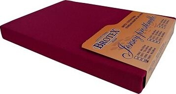 Brotex Jersey prestieradlo vínové, 180 × 200 cm dvojlôžko