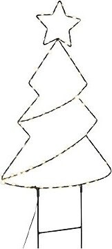 Solight LED vonkajšia dekorácia vianočný stromček, 85× LED, časovač, 68 cm