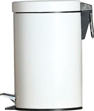 Gastro Kovový pedálový odpadkový kôš 3 l, biely