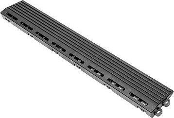 Escape6 Nájezdová hrana k podlaze SORG, 40 cm, s čepy, 2 ks, černá