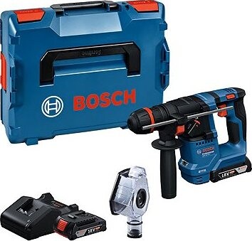 BOSCH Professional Vŕtacie kladivo AKU s kufrom a odsávaním GBH 18V-18 X, 0.611.927.101 (2× 2 Ah)