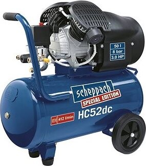 SCHEPPACH Kompresor so vzdušníkom 50 l, olejový dvojpiestový HC 52 DC